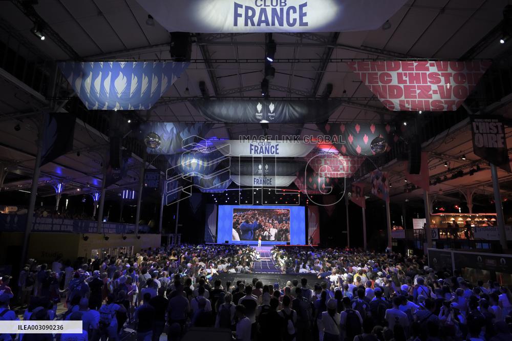 Supporters during Teddy Riner's Victory in Final at Club France