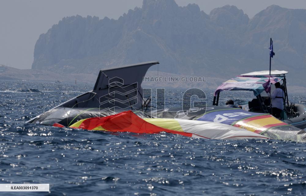 Paris 2024 - Men's Skiff 49Erfx Class Medal Race - Team Spain Wins Gold