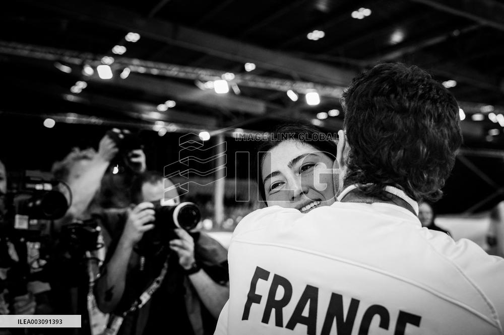 Paris 2024 - BMX - Saya Sakakibara and boyfriend Romain Mahieu