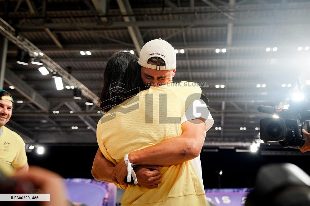 Paris 2024 - BMX - Saya Sakakibara and boyfriend Romain Mahieu