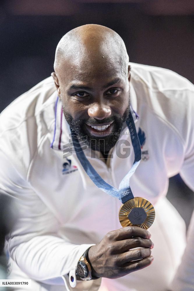 Paris 2024 - Teddy Riner final in the men + 100kg