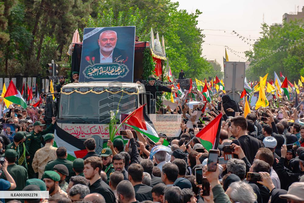 Funeral Procession For Hamas Leader Ismail Haniyeh - Tehran