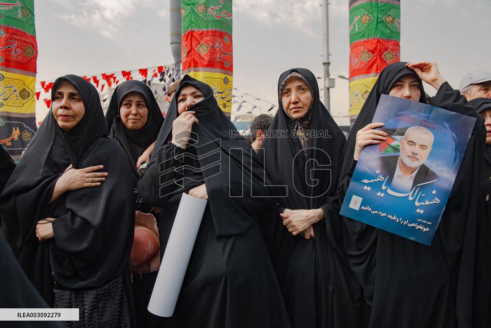 Funeral Procession For Hamas Leader Ismail Haniyeh - Tehran