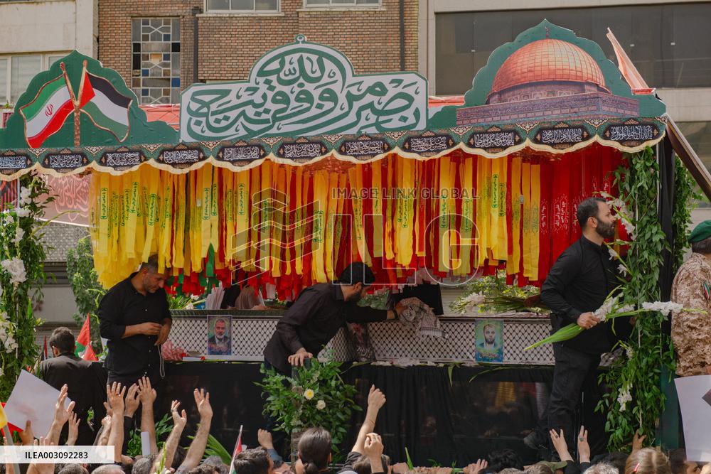 Funeral Procession For Hamas Leader Ismail Haniyeh - Tehran