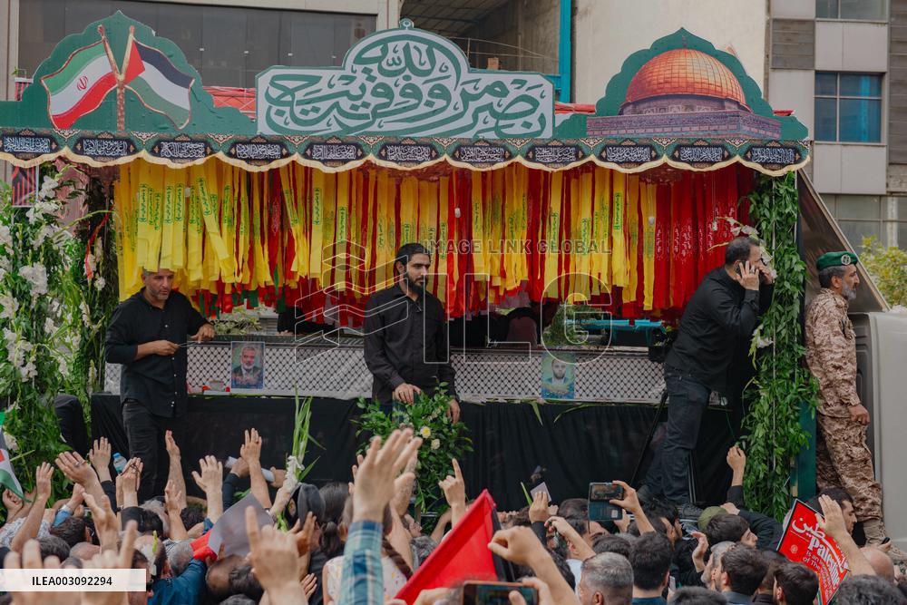 Funeral Procession For Hamas Leader Ismail Haniyeh - Tehran
