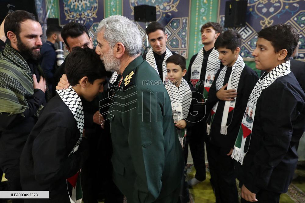 Iran’s Supreme Leader Prays Over Coffin of Ismail Haniyeh - Tehran