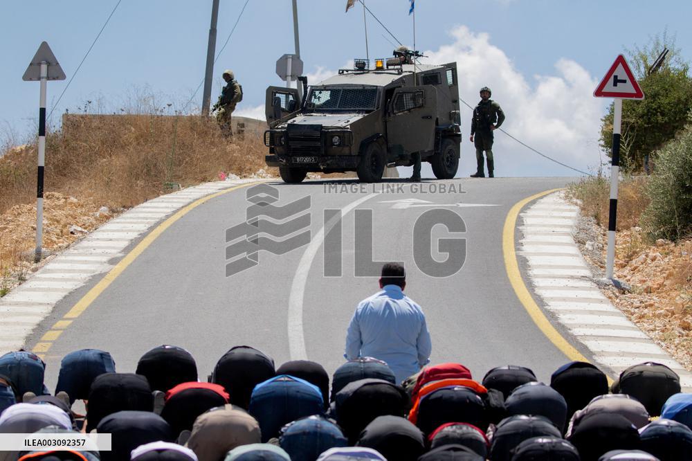 Palestinian Friday Prayer to Protest Assassination of Ismail Haniyeh - Nablus