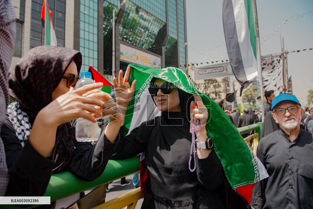 Funeral Procession For Hamas Leader Ismail Haniyeh - Tehran