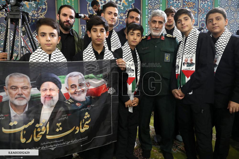 Iran’s Supreme Leader Prays Over Coffin of Ismail Haniyeh - Tehran