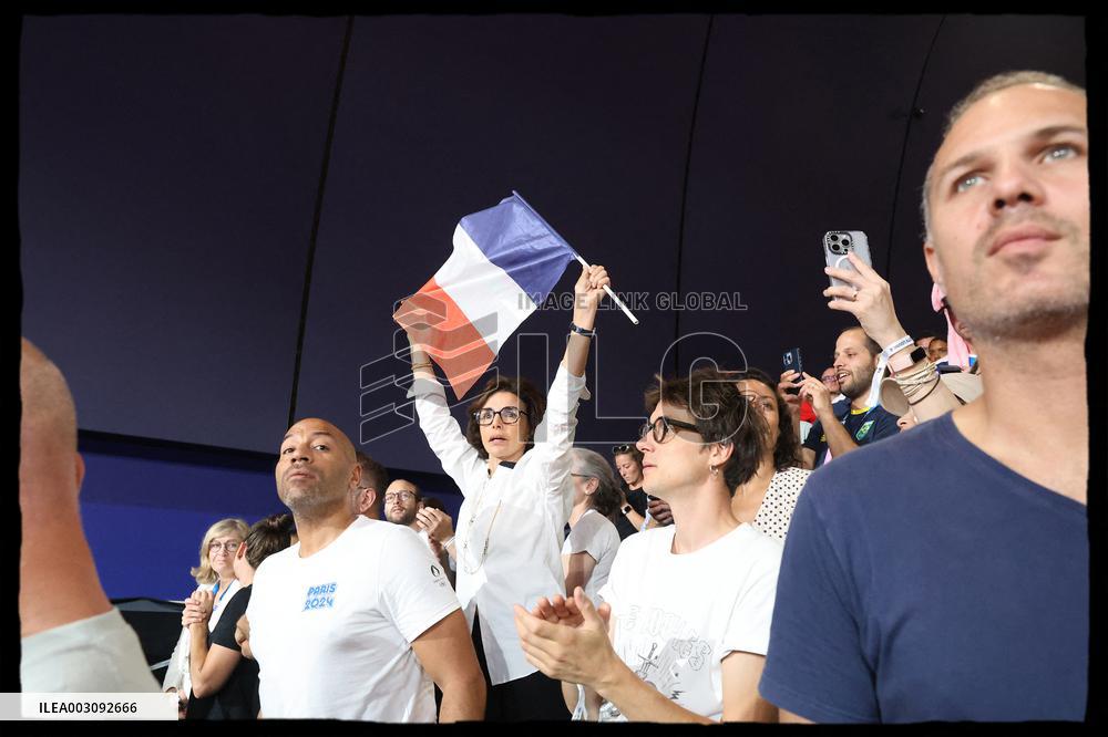 Paris 2024 - Rachida Dati at Teddy Riner Victory