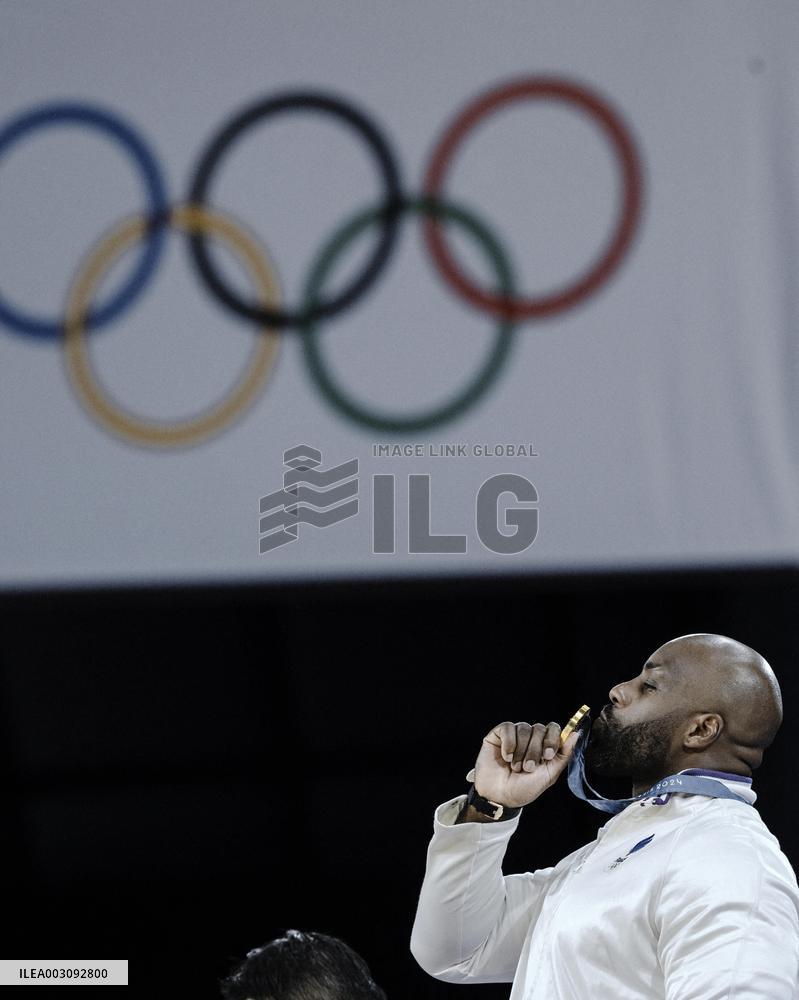 Paris 2024 - Teddy Riner final in the men + 100kg