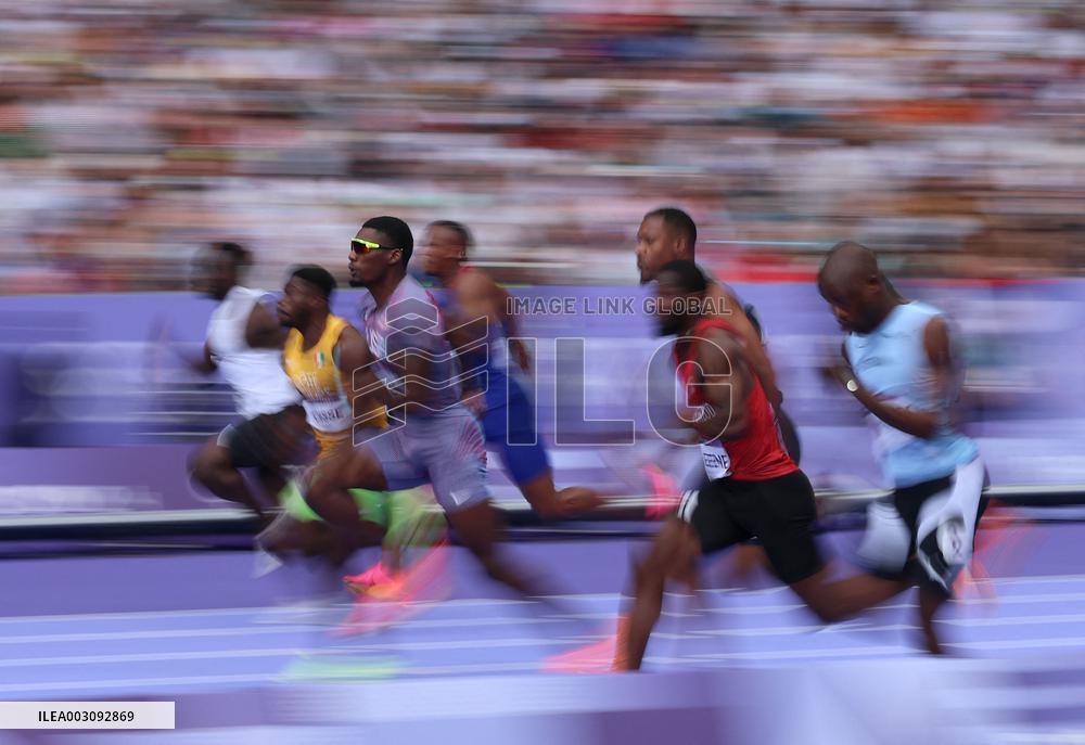 (PARIS2024) FRANCE-PARIS-OLY-ATHLETICS-100M-MEN