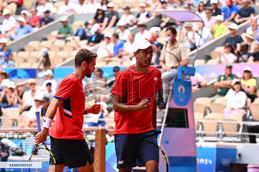 Paris 2024 - Tennis - Austin Krajicek and Rajeev Ram Win Silver