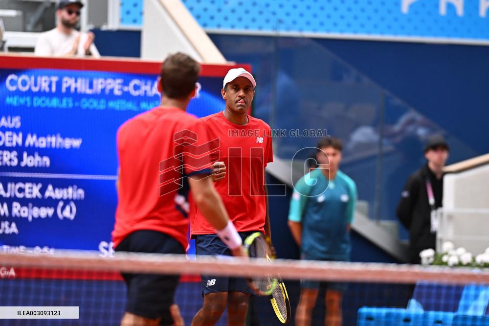 Paris 2024 - Tennis - Austin Krajicek and Rajeev Ram Win Silver