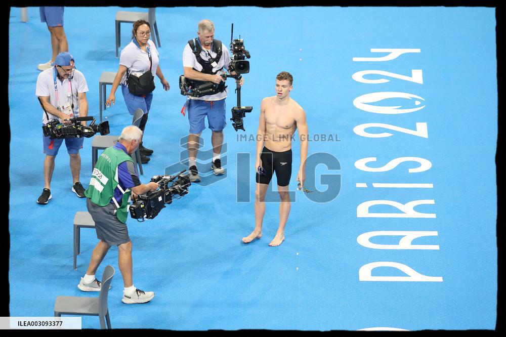 Paris 2024 - Rachida Dati Celebrates Gold Medal of Leon Marchand