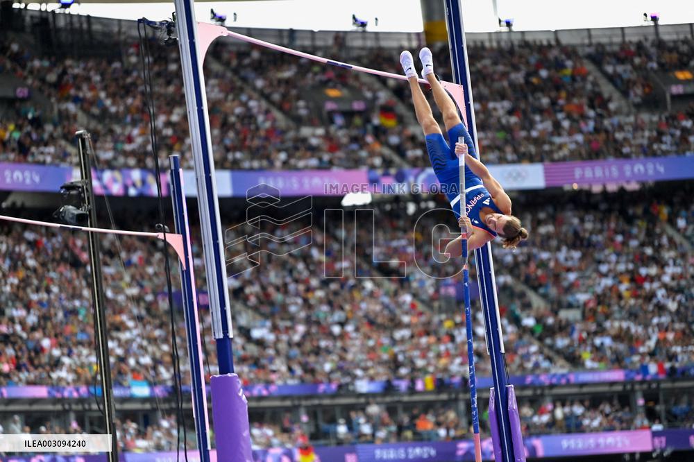 Paris 2024- Pole Vault French Team at Paris 2024 Olympic Games