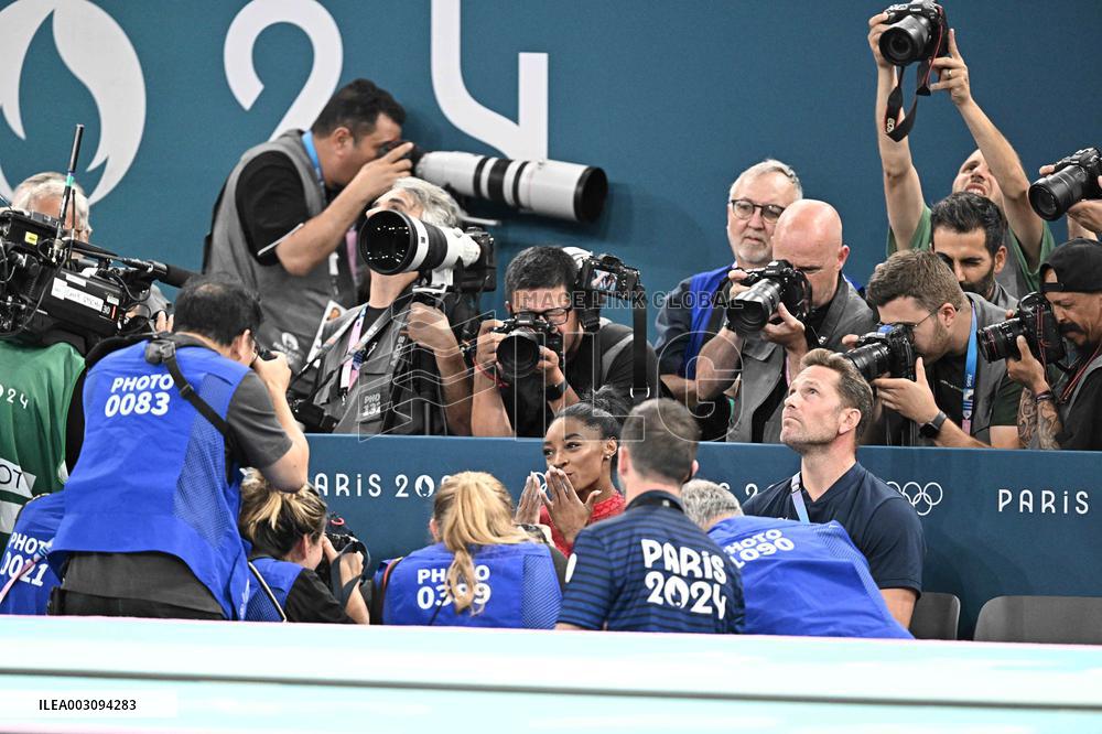 Paris 2024 - Gymnastics Vault - Simone Biles Wins Gold