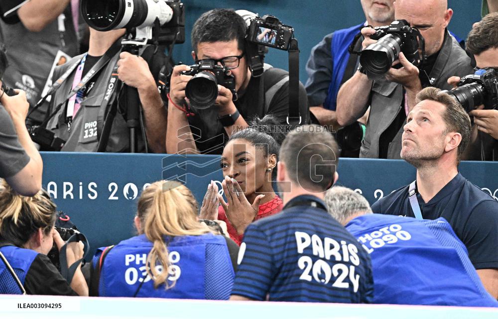 Paris 2024 - Gymnastics Vault - Simone Biles Wins Gold