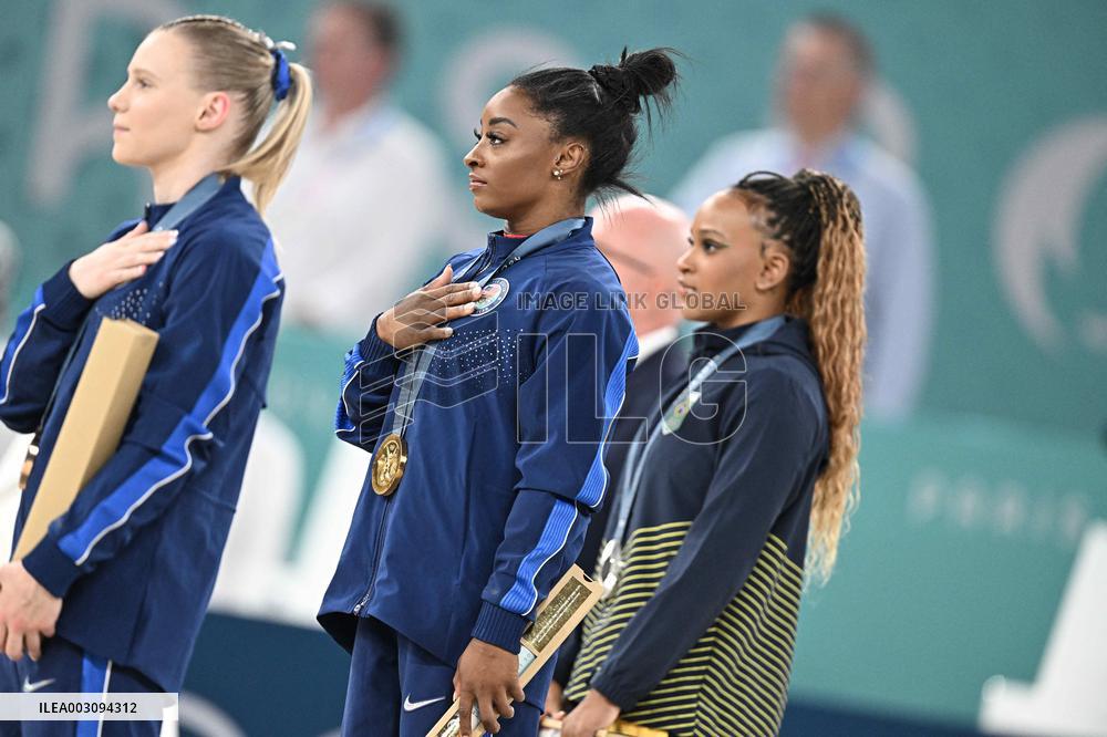 Paris 2024 - Gymnastics Vault - Simone Biles Wins Gold
