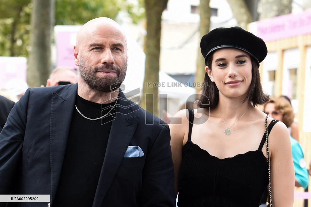 Paris 2024 - John Travolta And Daughter Arrive At Gymnastics