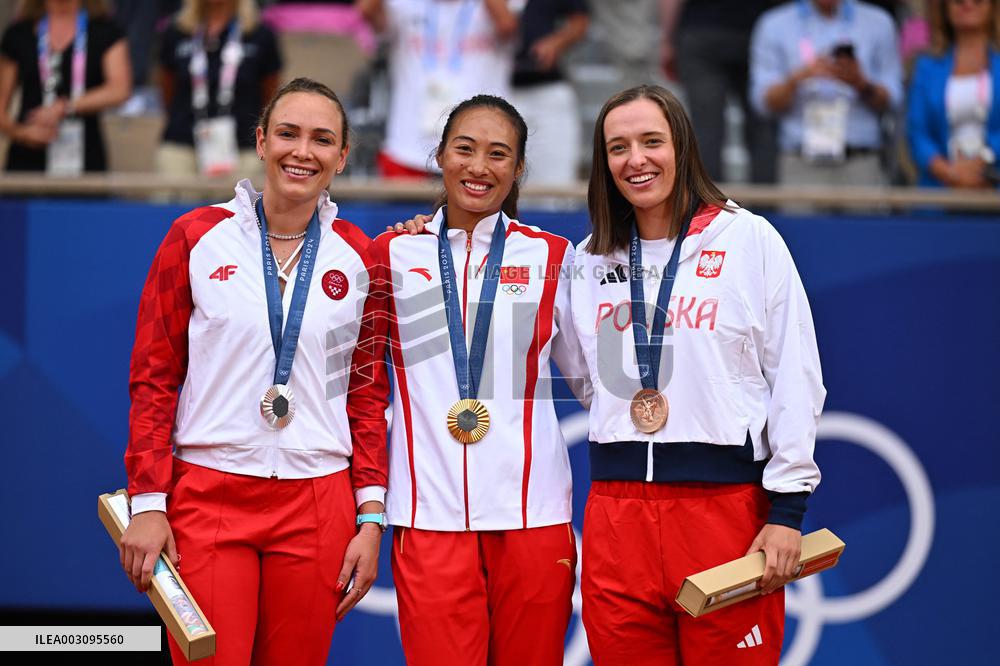Paris 2024 - Tennis - Qinwen Zheng Wins Gold
