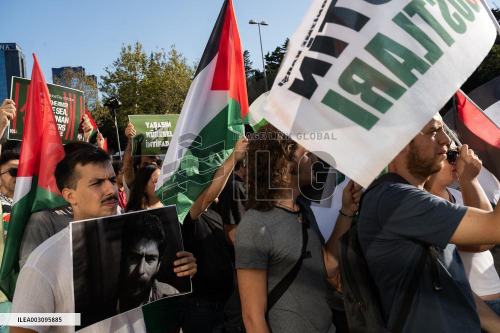 Pro-Palestine Protest Against Israel In Istanbul
