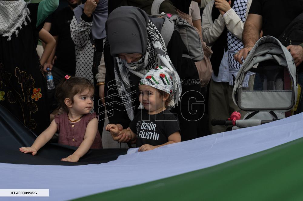 Pro-Palestine Protest Against Israel In Istanbul