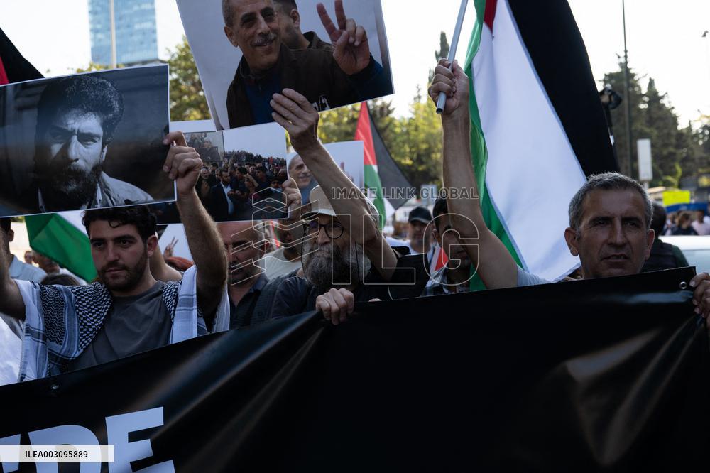 Pro-Palestine Protest Against Israel In Istanbul