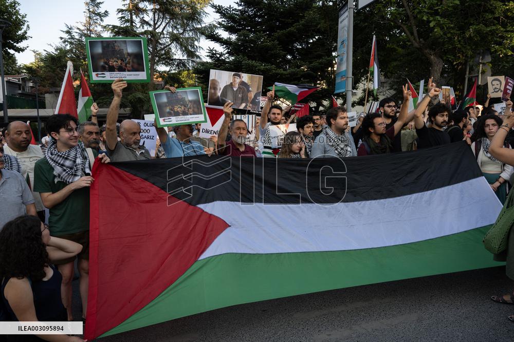Pro-Palestine Protest Against Israel In Istanbul