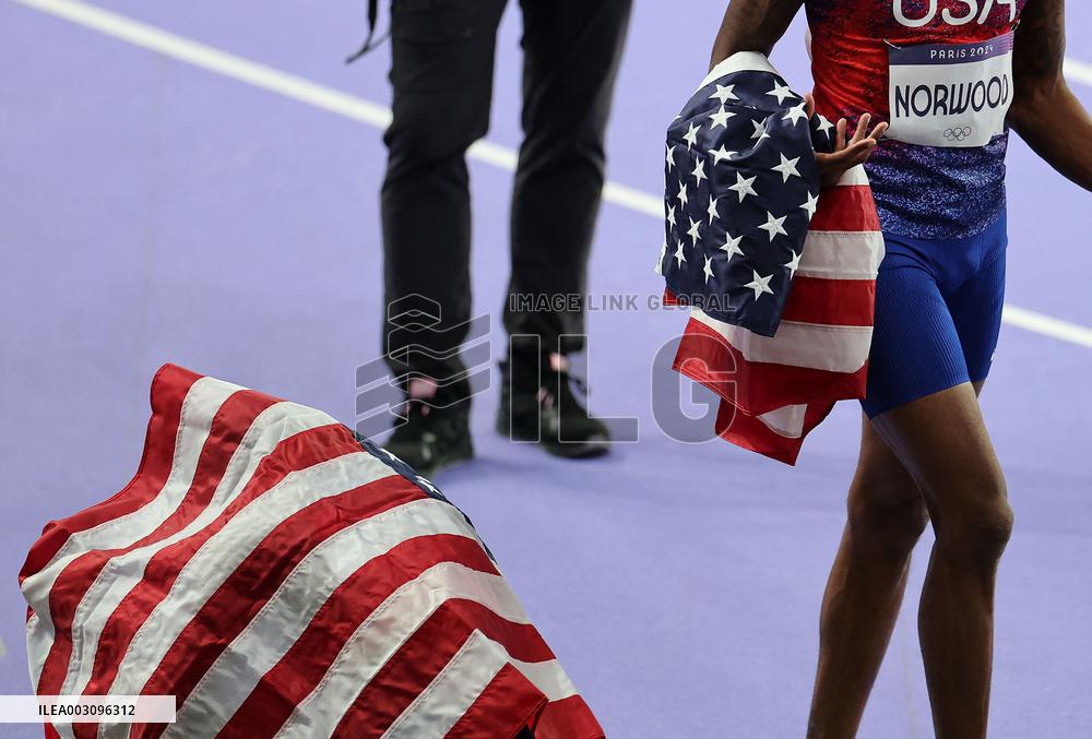 (PARIS2024) FRANCE-PARIS-OLY-ATHLETICS-4X400M RELAY-MIXED