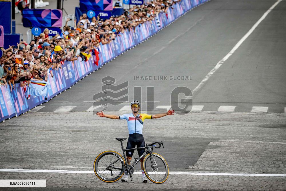 Paris 2024 - Road Race - Remco Evenepoel Wins Gold
