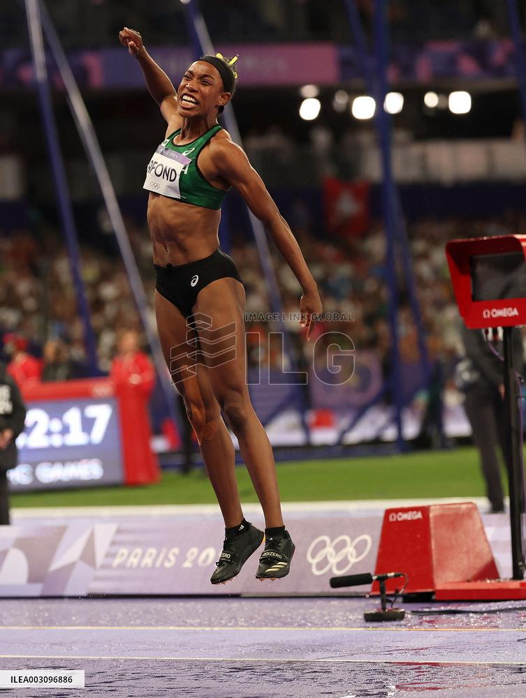(PARIS2024) FRANCE-PARIS-OLY-ATHLETICS-TRIPLE JUMP-WOMEN
