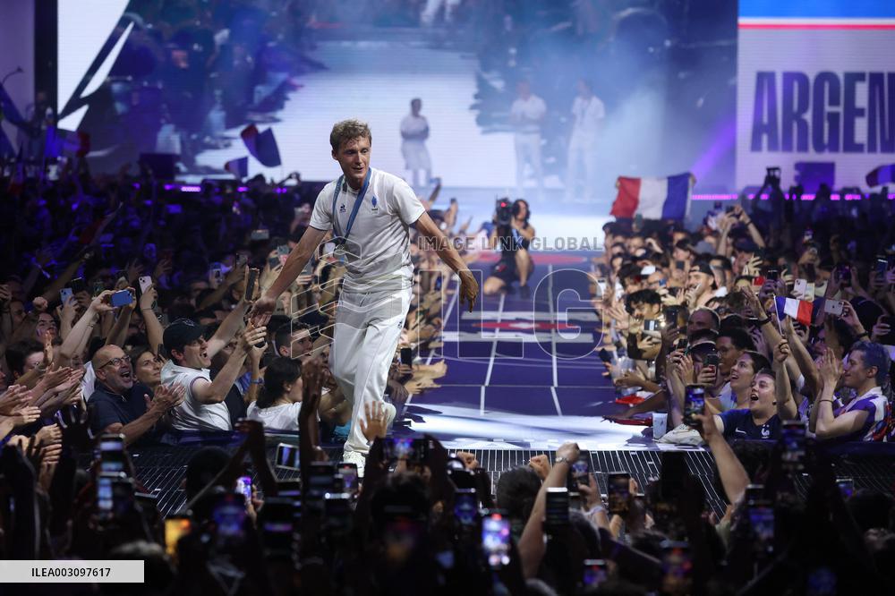 Paris 2024 - French Winners Celebrate Their Medals At The Club France