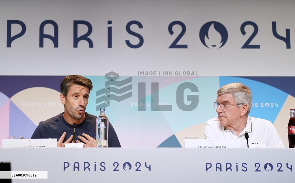 Paris Olympics: IOC head Bach and organizing committee chief Estanguet