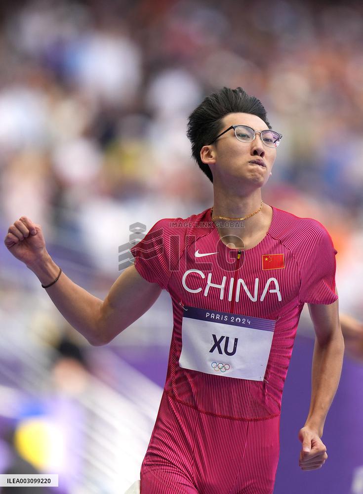 (PARIS2024) FRANCE-PARIS-OLY-ATHLETICS-110M HURDLES-MEN