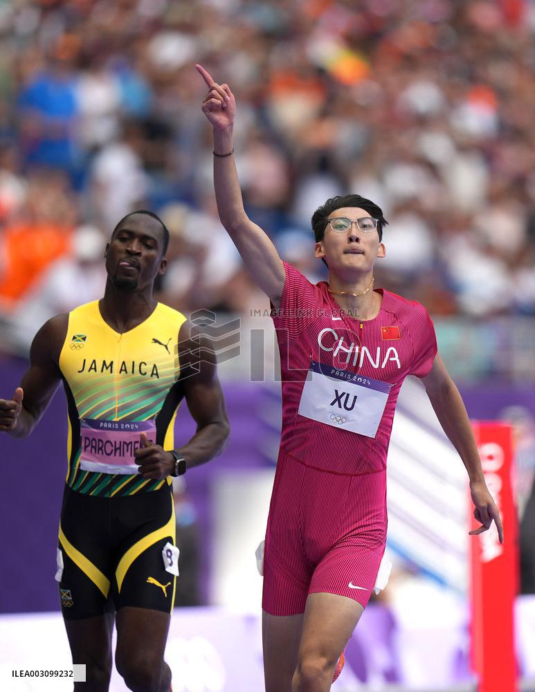 (PARIS2024) FRANCE-PARIS-OLY-ATHLETICS-110M HURDLES-MEN