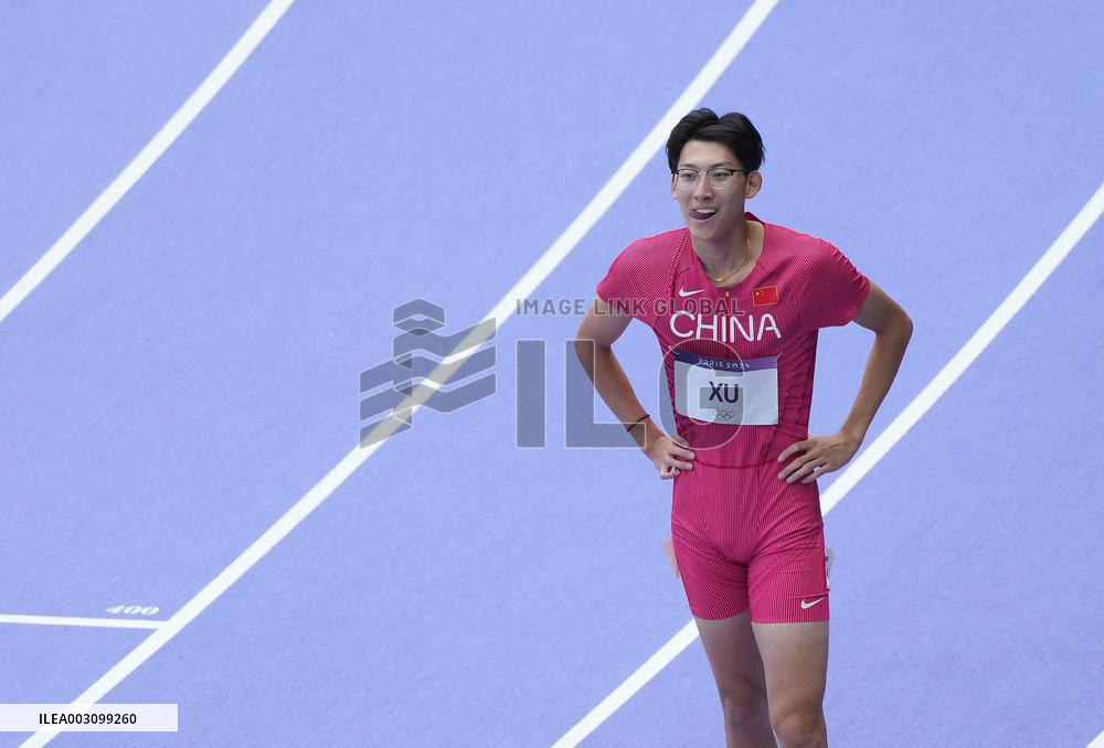 (PARIS2024) FRANCE-PARIS-OLY-ATHLETICS-110M HURDLES-MEN