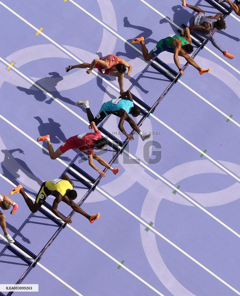 (PARIS2024) FRANCE-PARIS-OLY-ATHLETICS-110M HURDLES-MEN