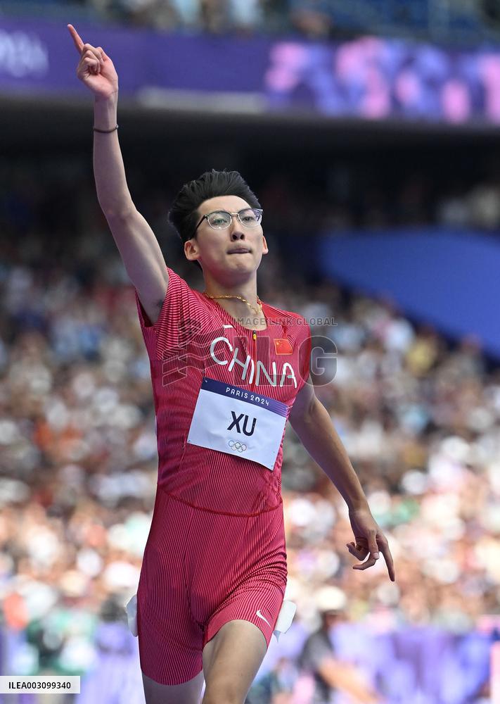 (PARIS2024) FRANCE-PARIS-OLY-ATHLETICS-110M HURDLES-MEN