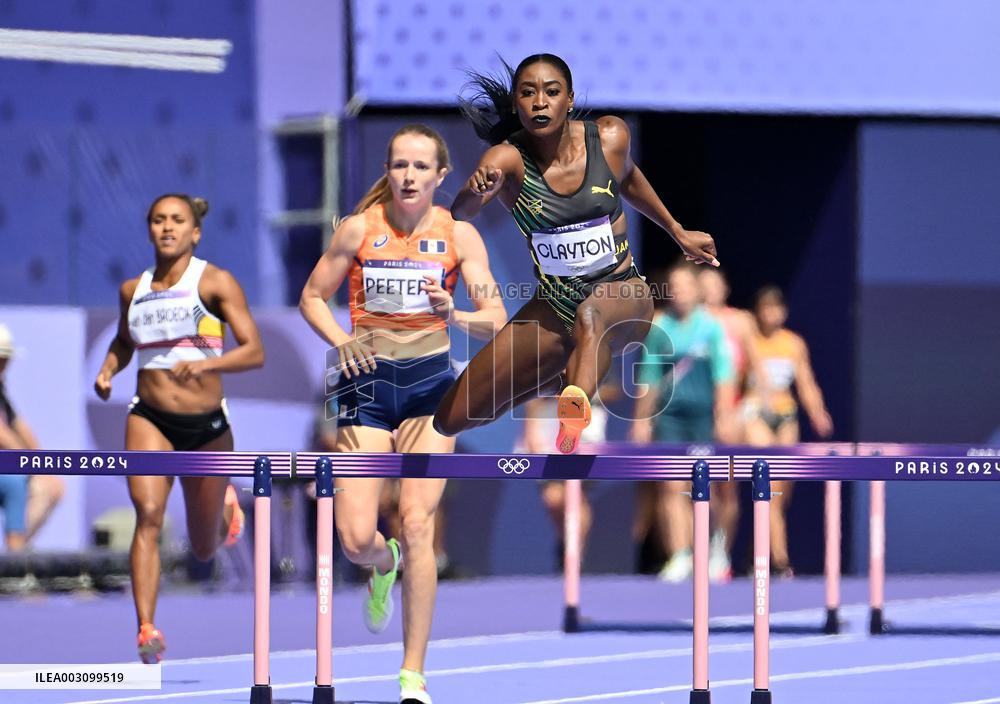 (PARIS2024) FRANCE-PARIS-OLY-ATHLETICS-400M HURDLES-WOMEN