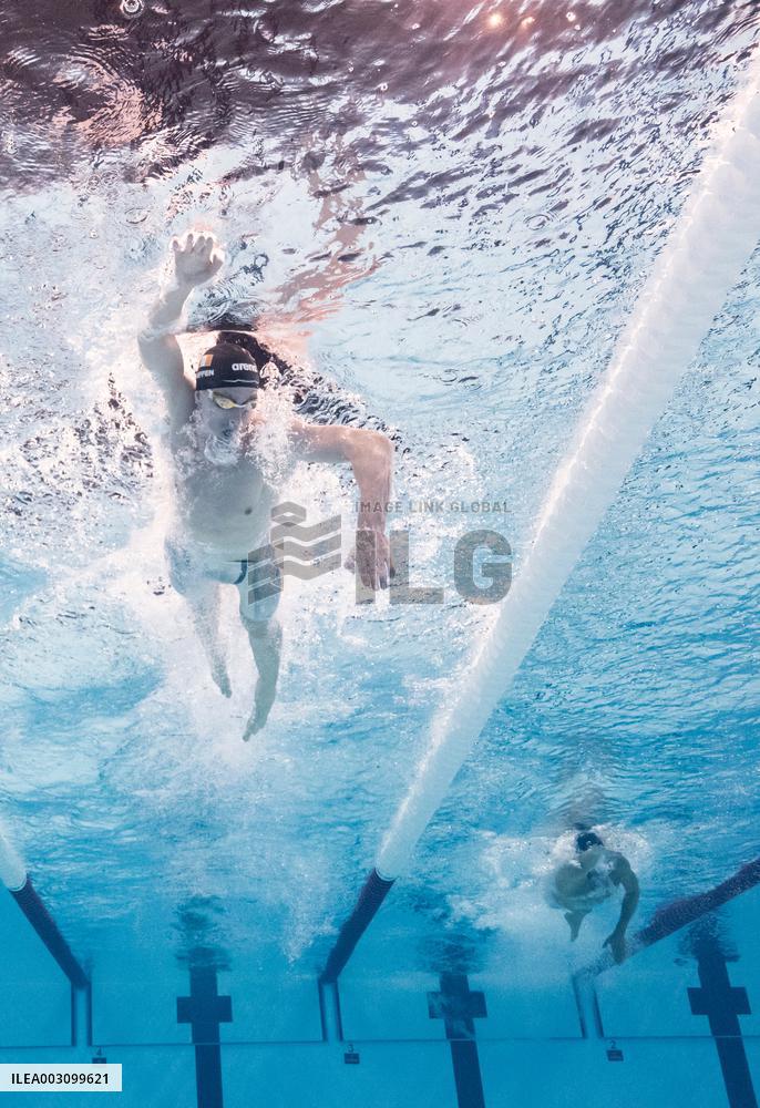 Paris 2024 - Underwater views of Olympic Swimmers