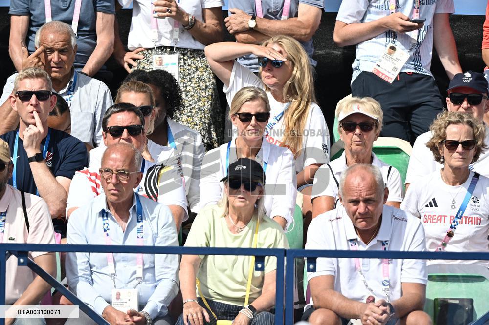 Paris 2024 - Sophie, Duchess of Edinburgh watching Hockey Men’s Quarter-final