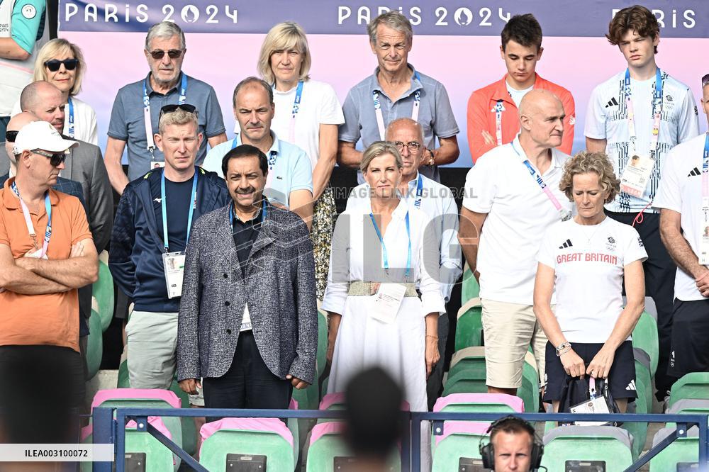 Paris 2024 - Sophie, Duchess of Edinburgh watching Hockey Men’s Quarter-final