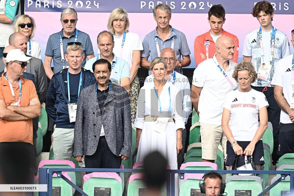 Paris 2024 - Sophie, Duchess of Edinburgh watching Hockey Men’s Quarter-final
