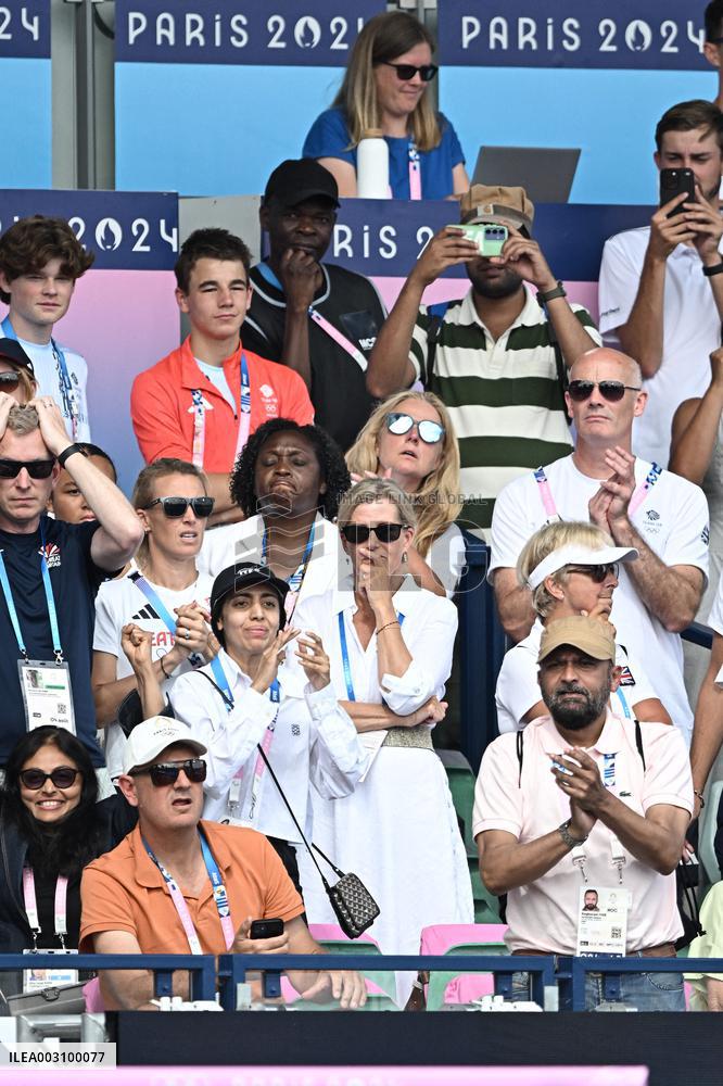 Paris 2024 - Sophie, Duchess of Edinburgh watching Hockey Men’s Quarter-final