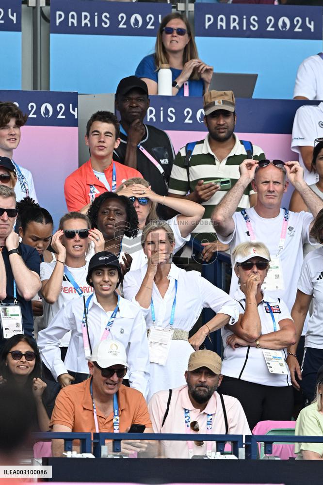 Paris 2024 - Sophie, Duchess of Edinburgh watching Hockey Men’s Quarter-final
