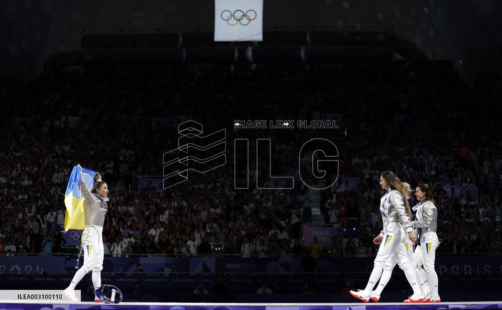 Paris 2024 - Ukraine won Gold at women's sabre team of fencing