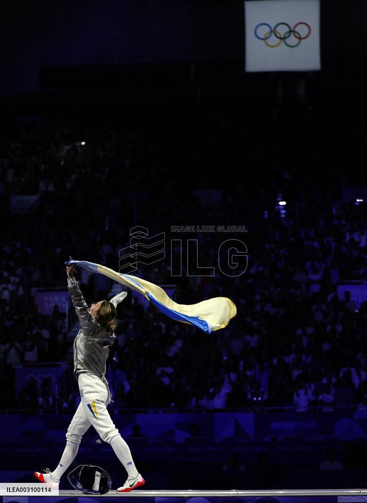 Paris 2024 - Ukraine won Gold at women's sabre team of fencing