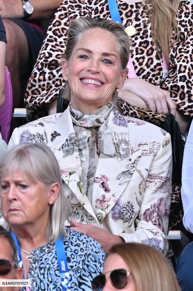 Paris 2024 - Sharon Stone At Tennis Final