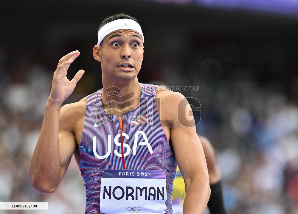 (PARIS2024) FRANCE-PARIS-OLY-ATHLETICS-400M-MEN